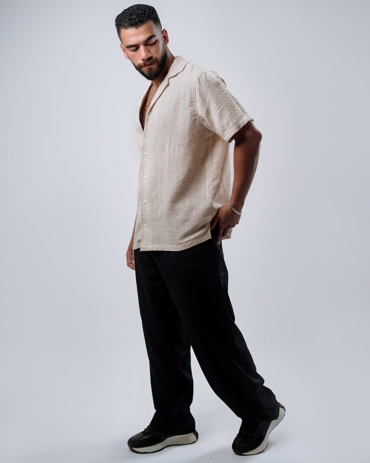 Sand Linen Men's Shirt