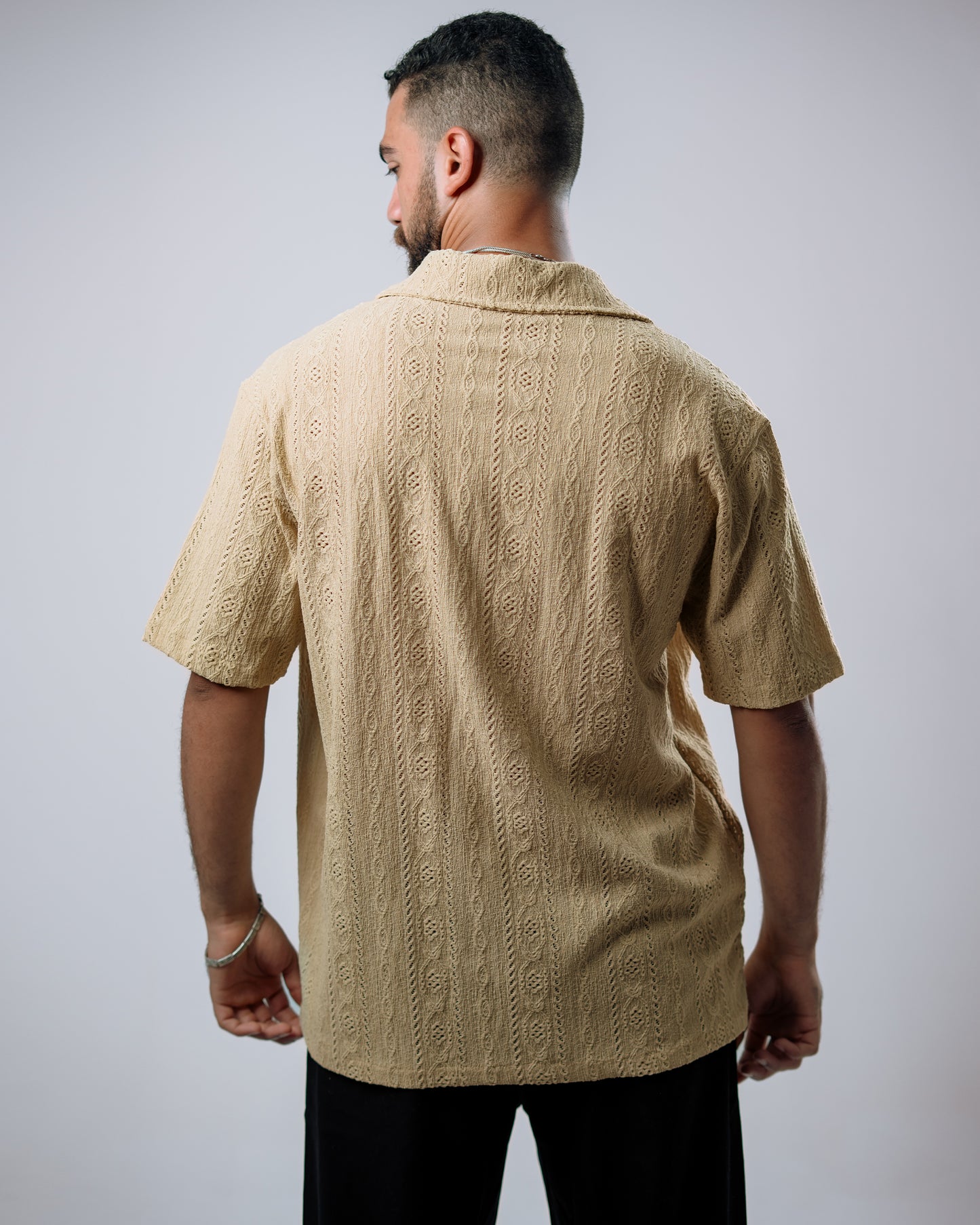 Light Olive Textured Shirt