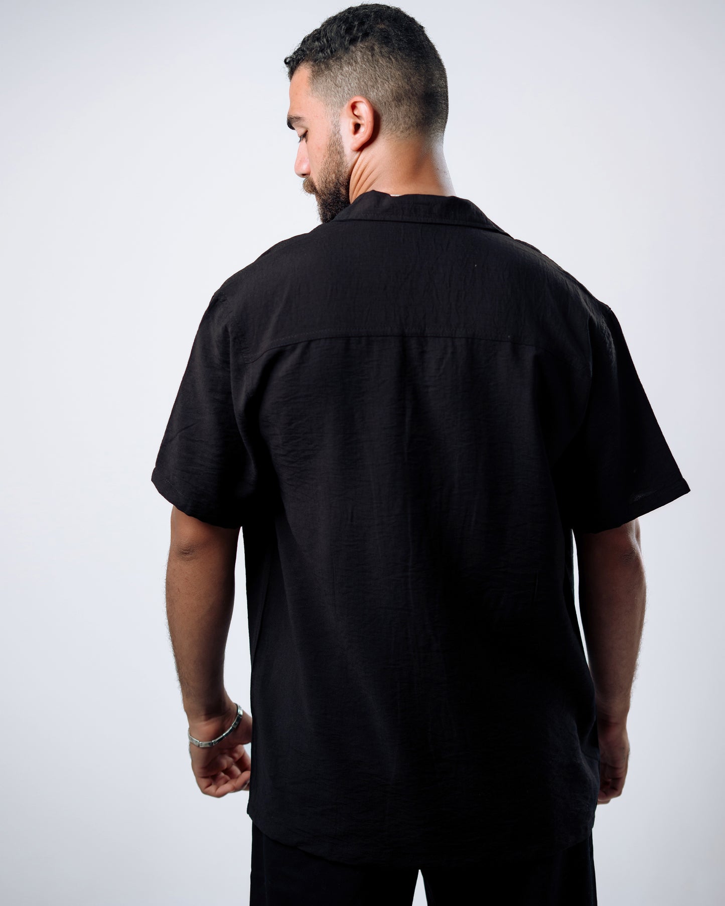 Classic Black Linen Shirt