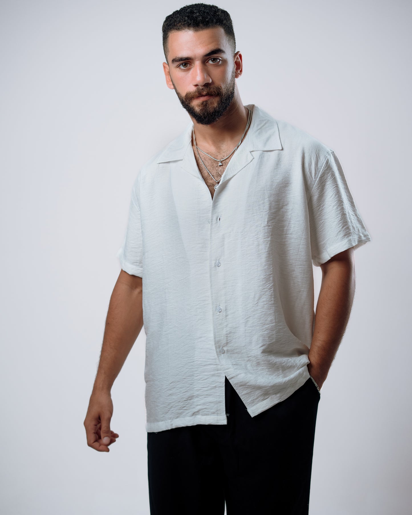 Classic White Linen Shirt