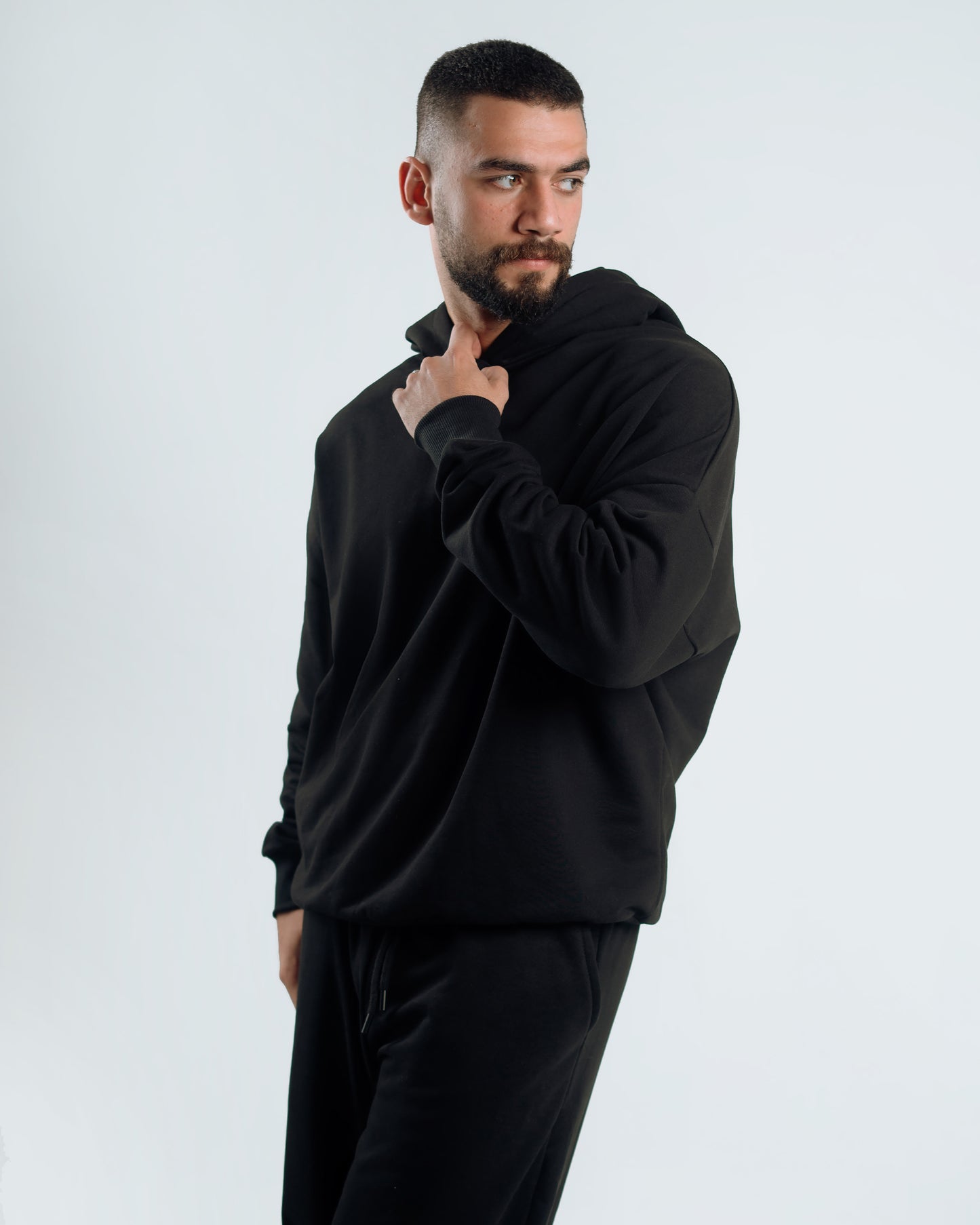 Men’s Oversized Hoodie – Black