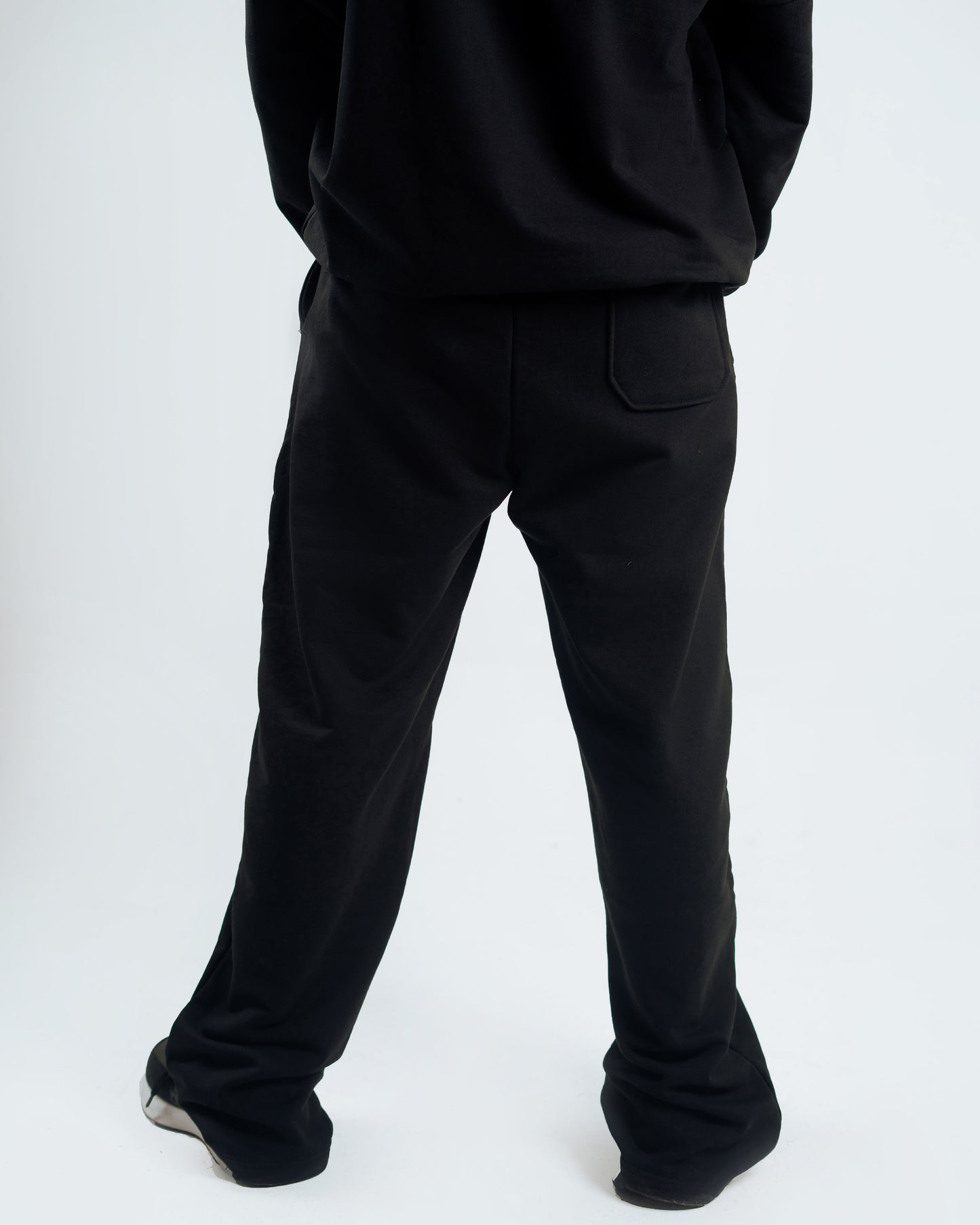 Wide Leg Sweatpants – Premium Cotton – Black