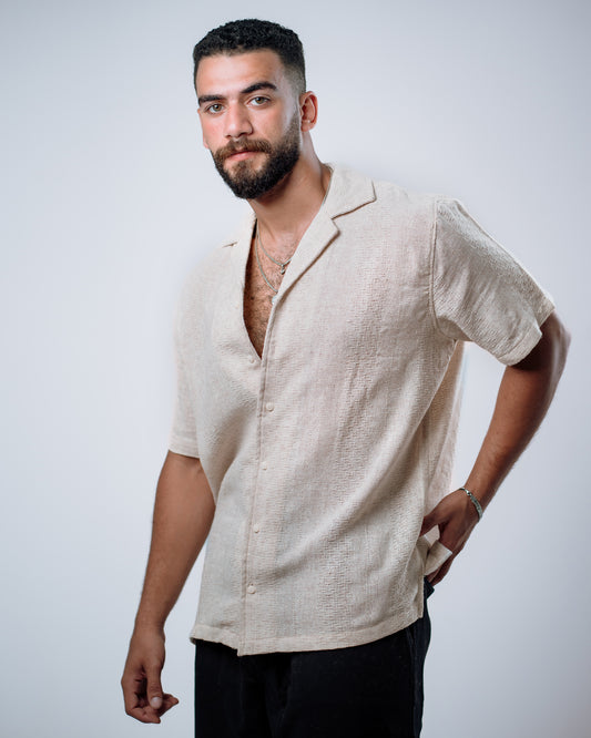 Sand Linen Men's Shirt